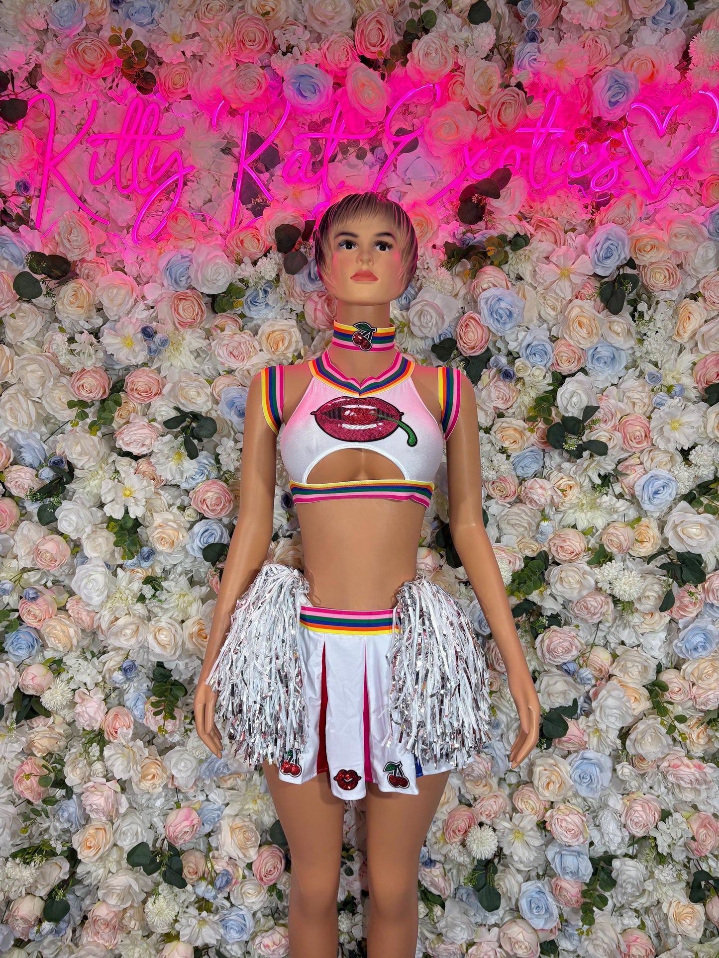 Costumes “Cheerleader Adult Costume, Bottlegirl Bartender Outfit, Cosplay Costume