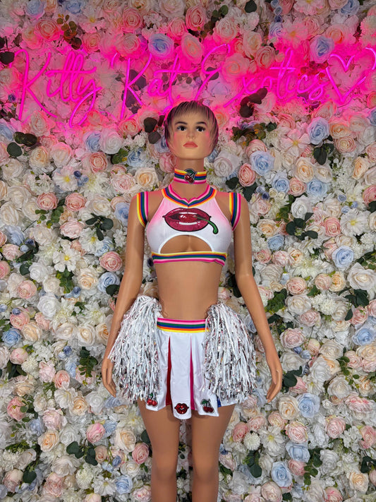 Costumes “Cheerleader Adult Costume, Bottlegirl Bartender Outfit, Cosplay Costume