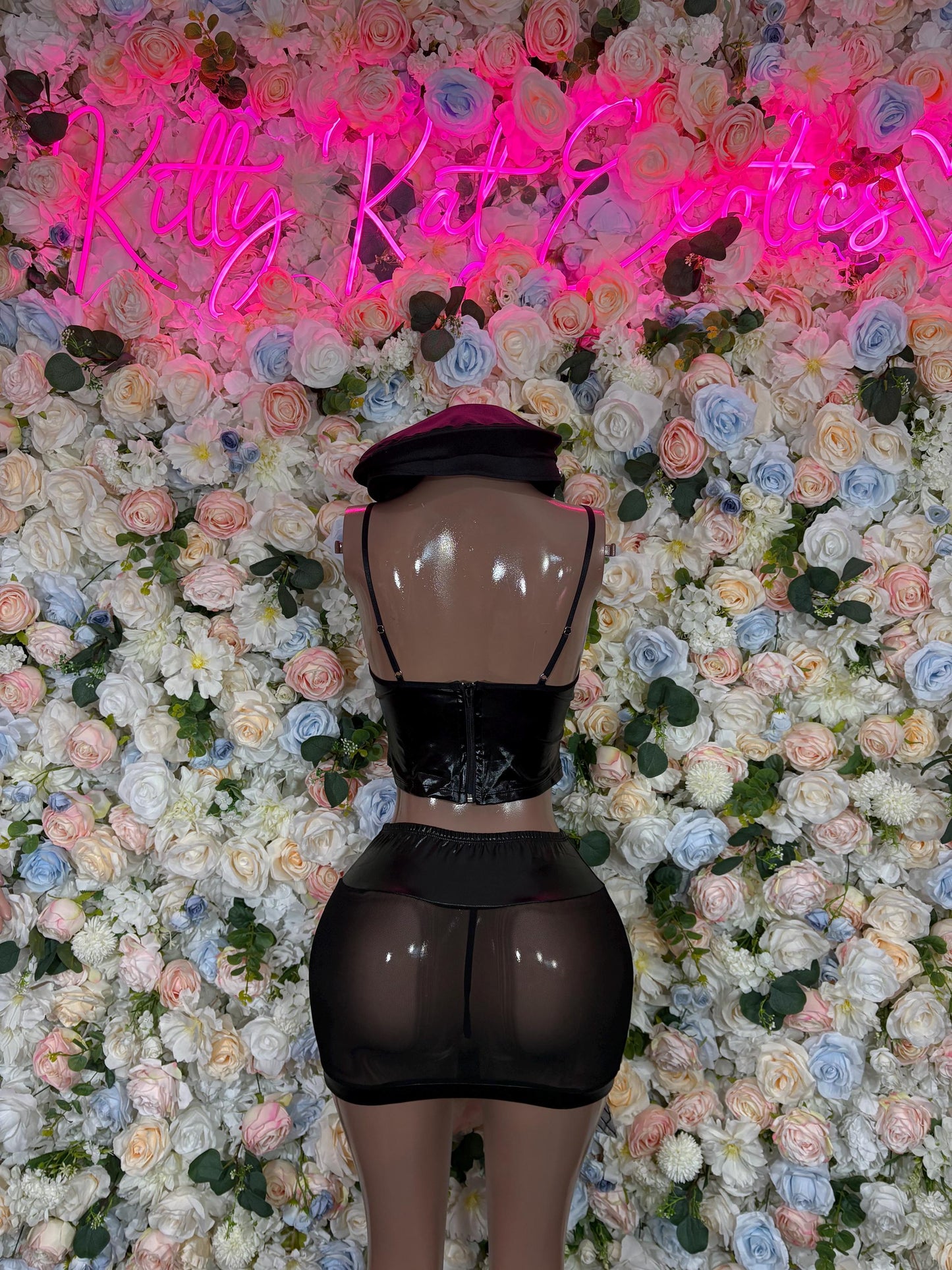 Police Officer Halloween Costumes Womens Cosplay Costume Bottlegirl Bartender Costume - (All Accessories Show In Photo Included)