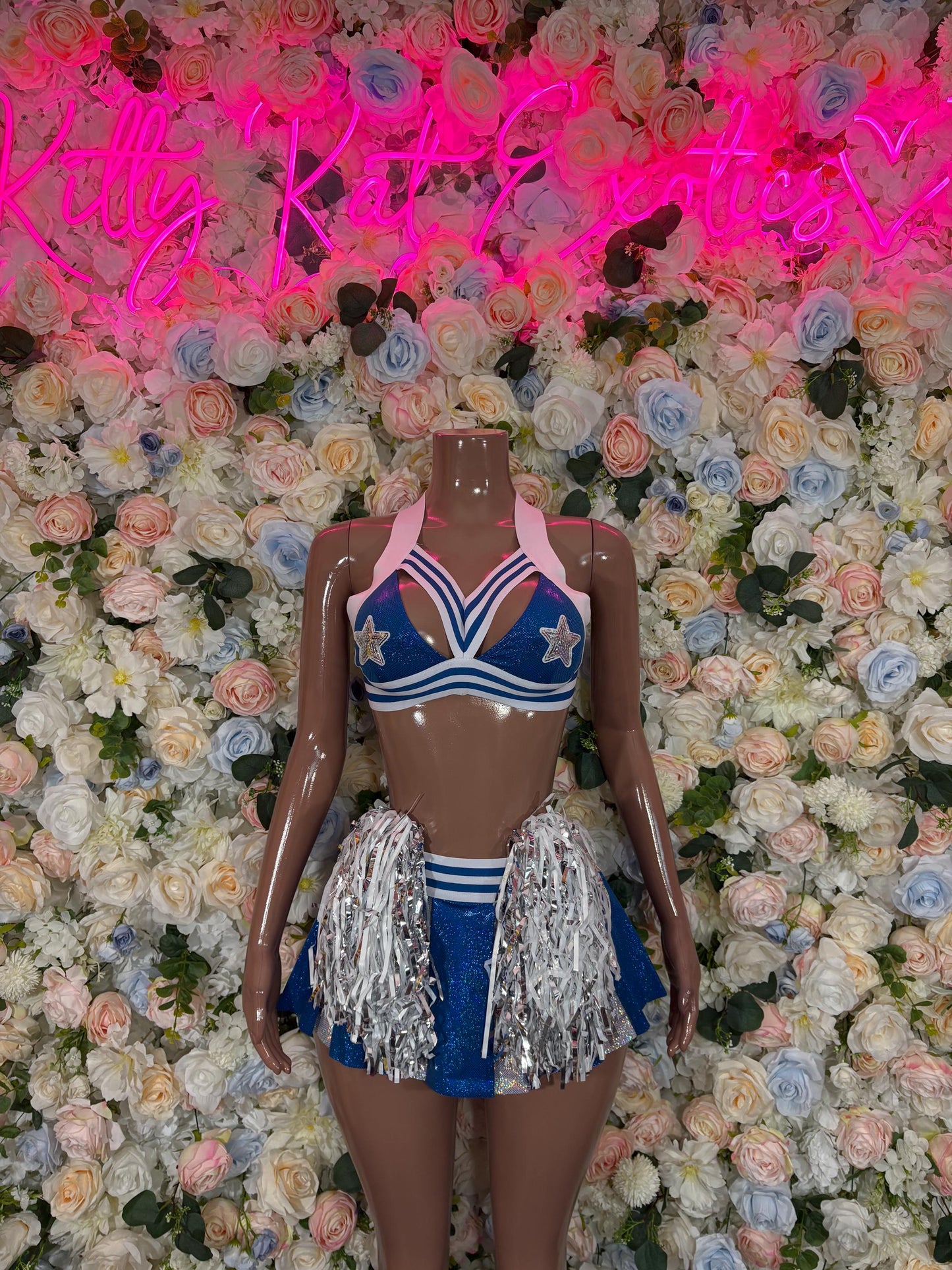 Halloween Costumes Cheerleader Womens Cosplay Costume Bottlegirl Bartender Costume - (All Accessories Show In Photo Included)