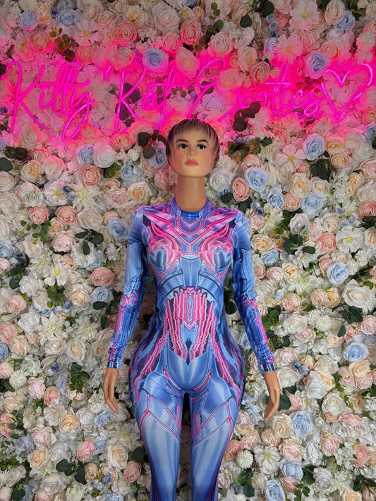 Halloween Costume Catsuit, Festival Outfit , Sheer Catsuit, Tribal Rave Clothing, Psychedelic Mesh Costume, Rave Outfit Woman