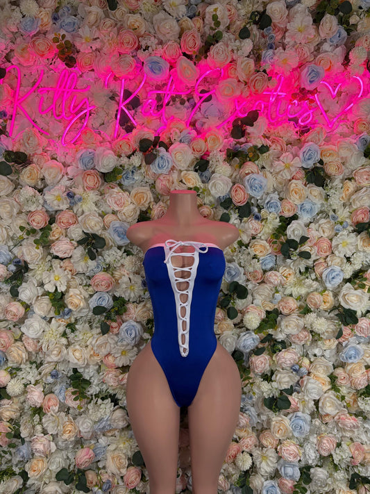 Bottlegirl Outfit Football Giants Team Bartender Bodysuit Costume