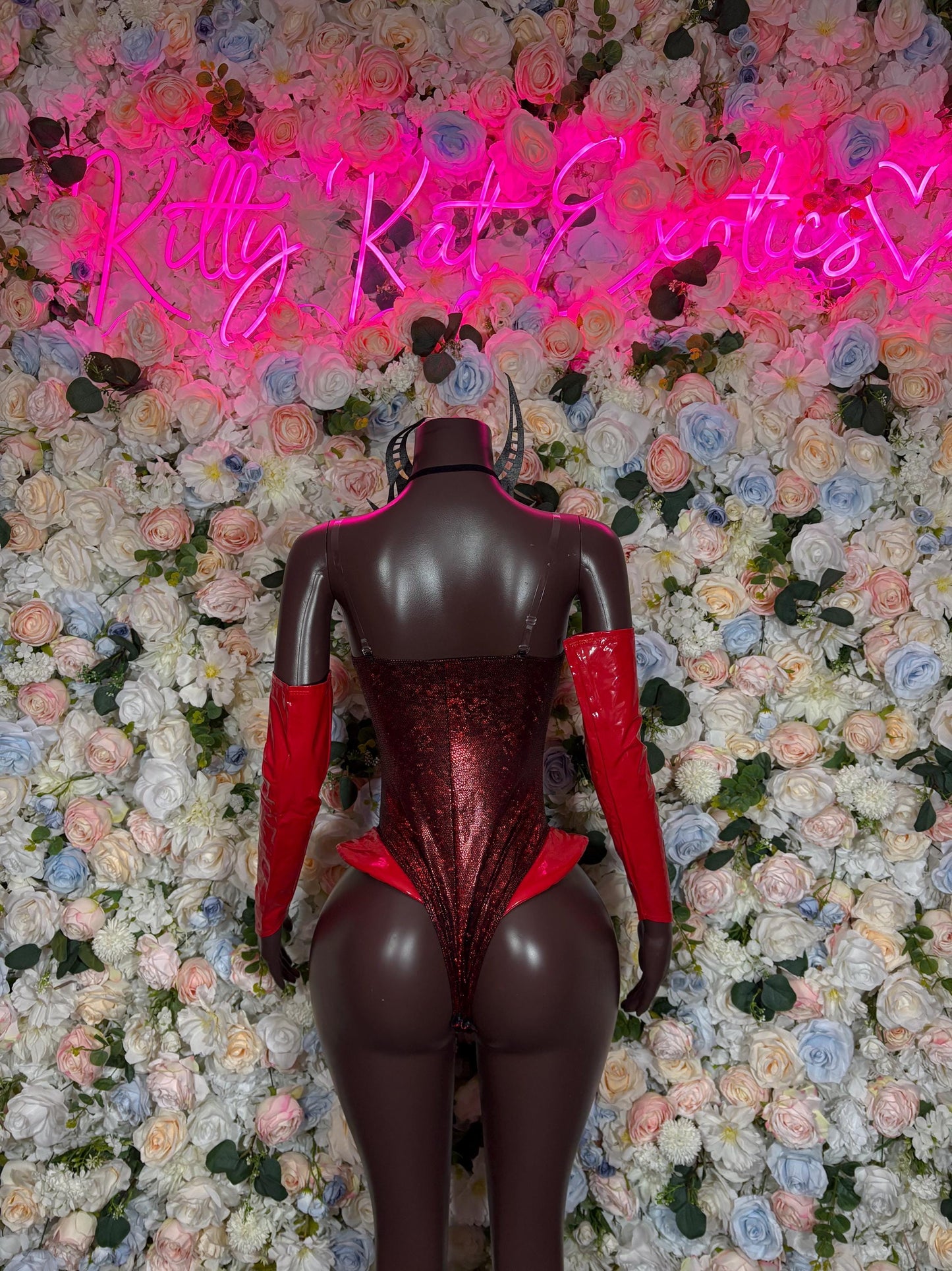 Halloween Costumes Sexy Devil Adult Costume, Bottlegirl Bartender Outfit, Cosplay Costume (All Accessories in Photo Included)