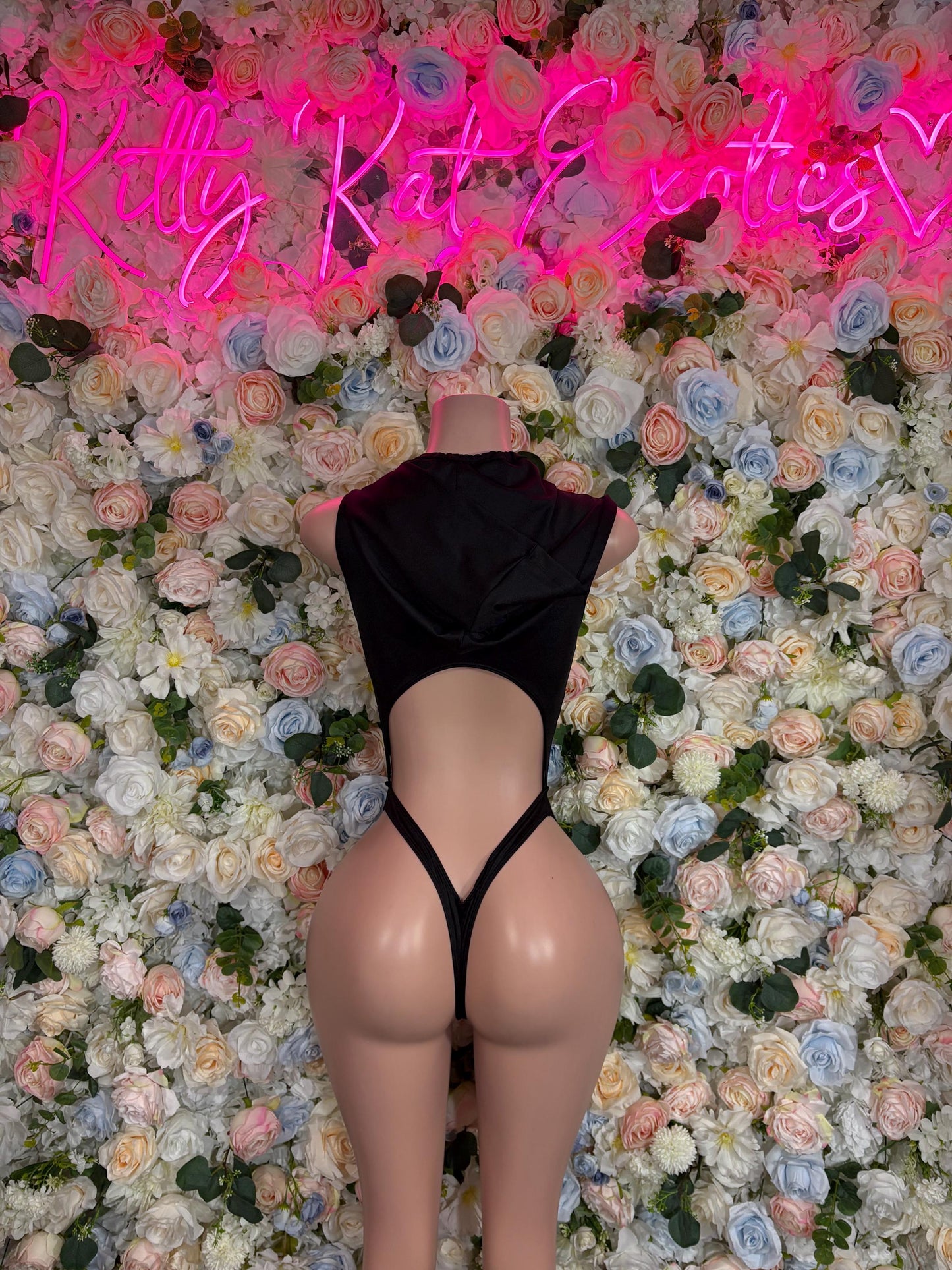 Halloween Costume, Womens Sexy Game Show Roleplay Outfit, Black Mask Cosplay, Mysterious Leader Uniform