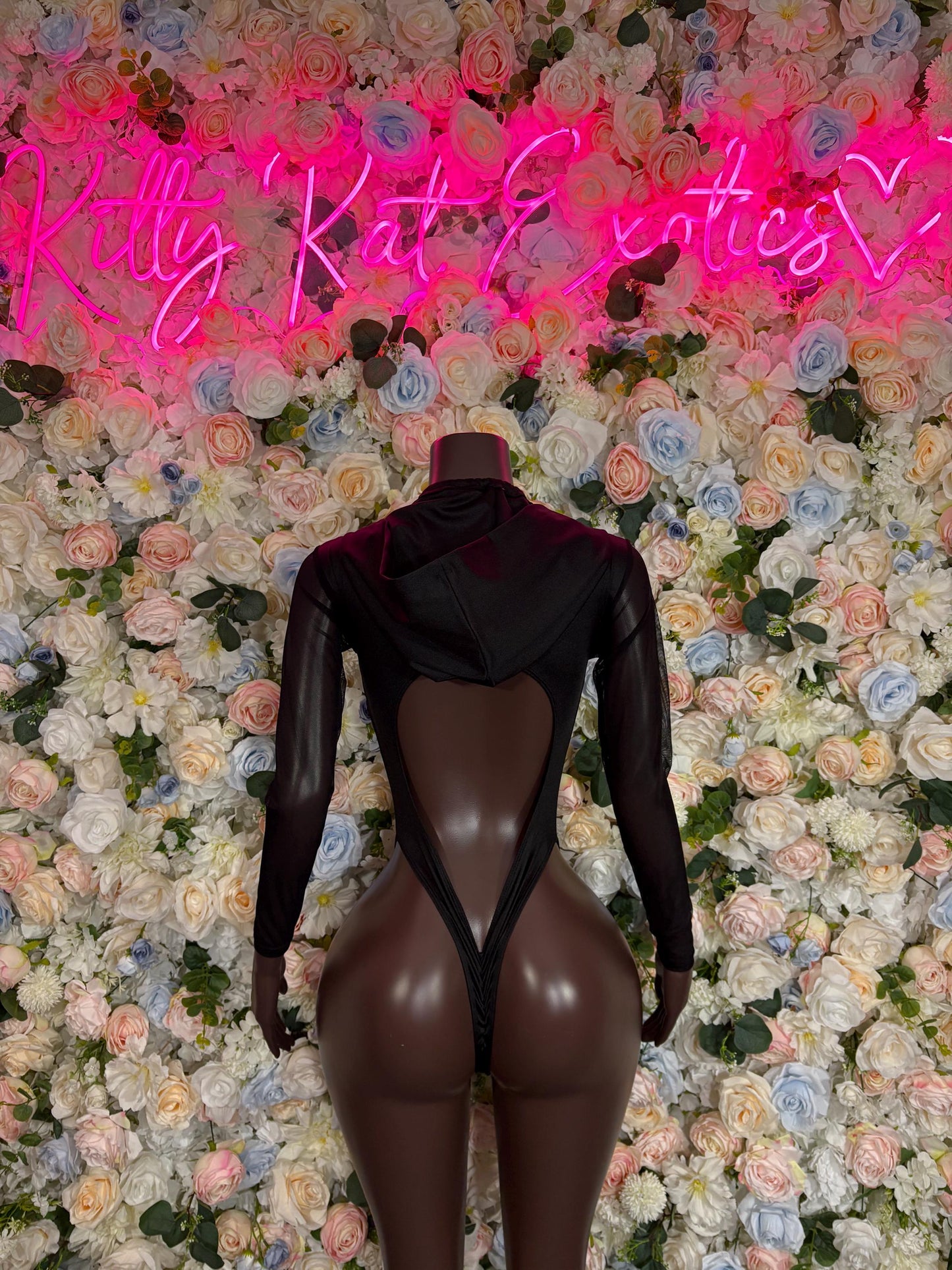 Halloween Costume, Womens Sexy Game Show Roleplay Outfit, Black Mask Cosplay, Mysterious Leader Uniform