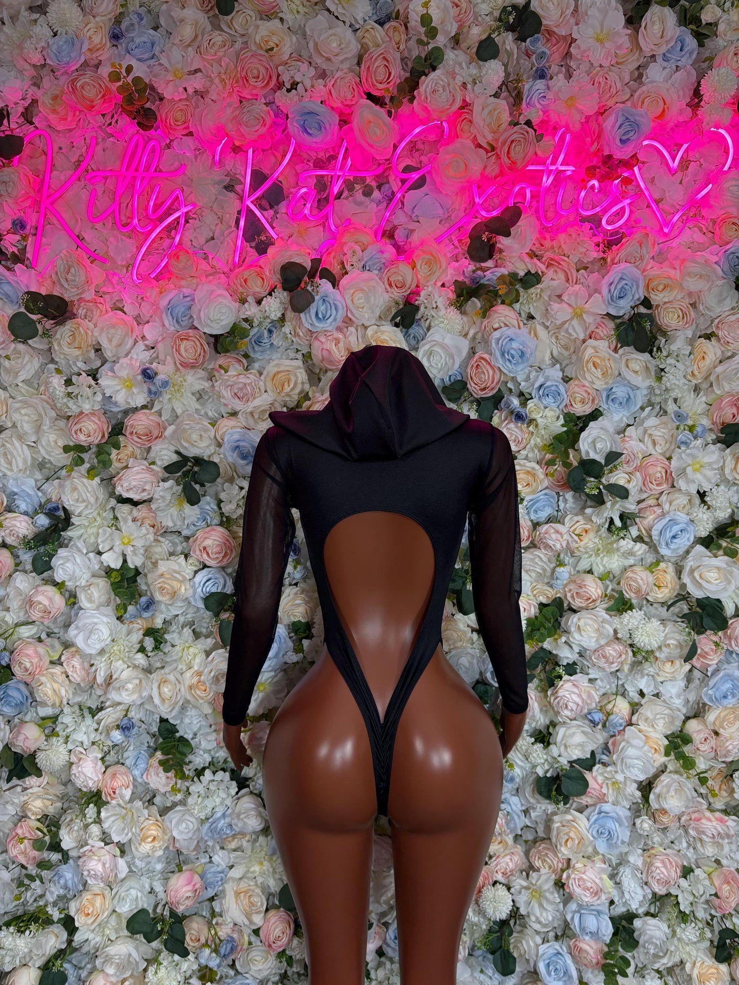 Halloween Costume, Womens Sexy Game Show Roleplay Outfit, Black Mask Cosplay, Mysterious Leader Uniform