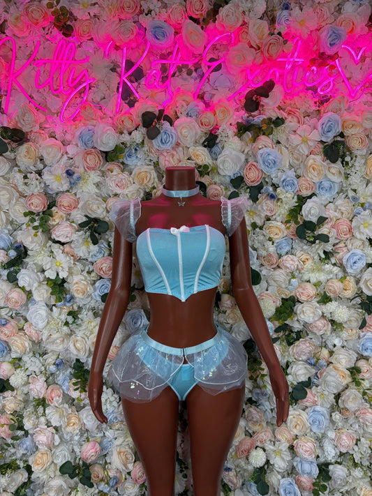 Elsa Halloween Costumes Womens Cosplay Costume Bottlegirl Bartender Costume - (All Accessories Show In Photo Included)